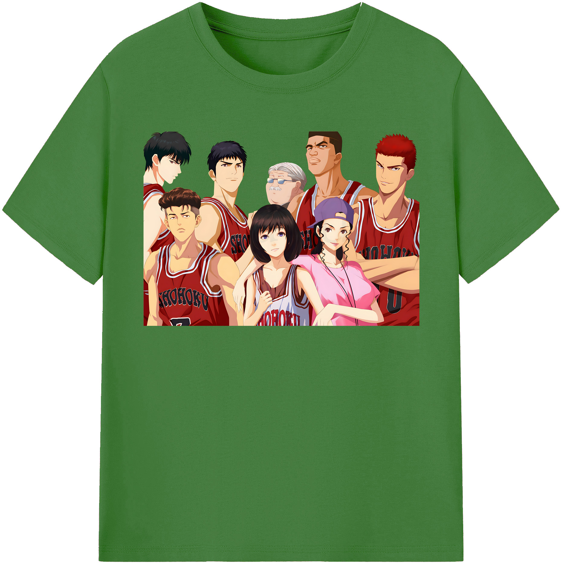 （画像用） SLAM DUNK／スラムダンク レディースカジュアルプリントTシャツ（綿100％）